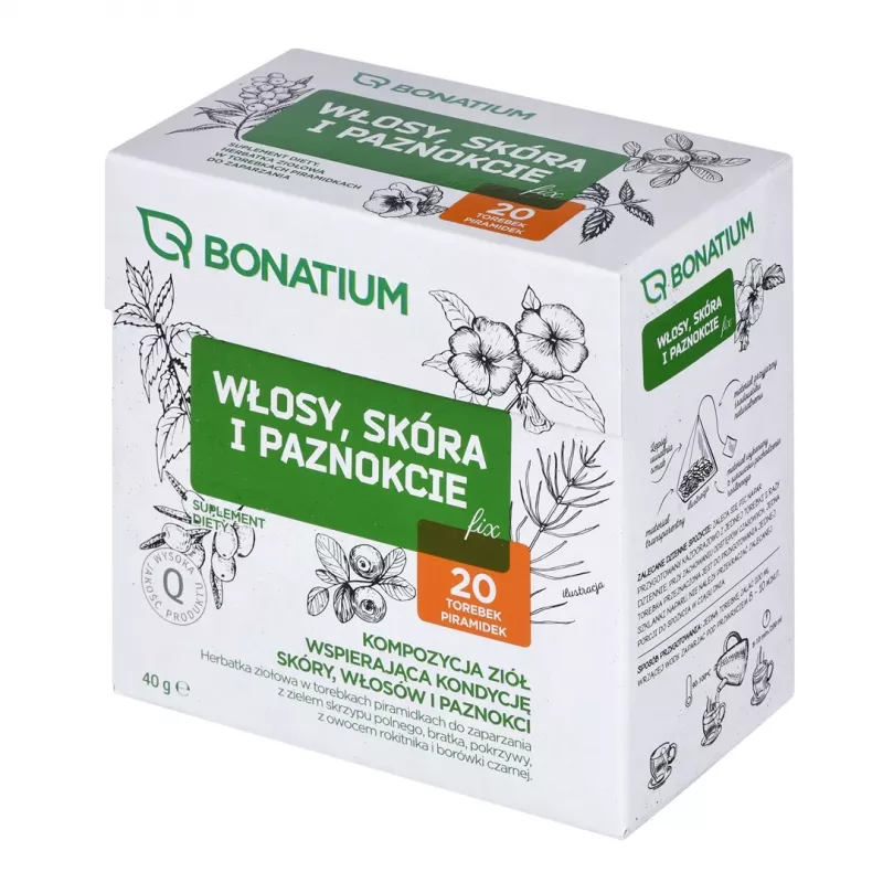 Bonatium žolelių arbata plaukams, odai ir nagams Fix 20 vnt.