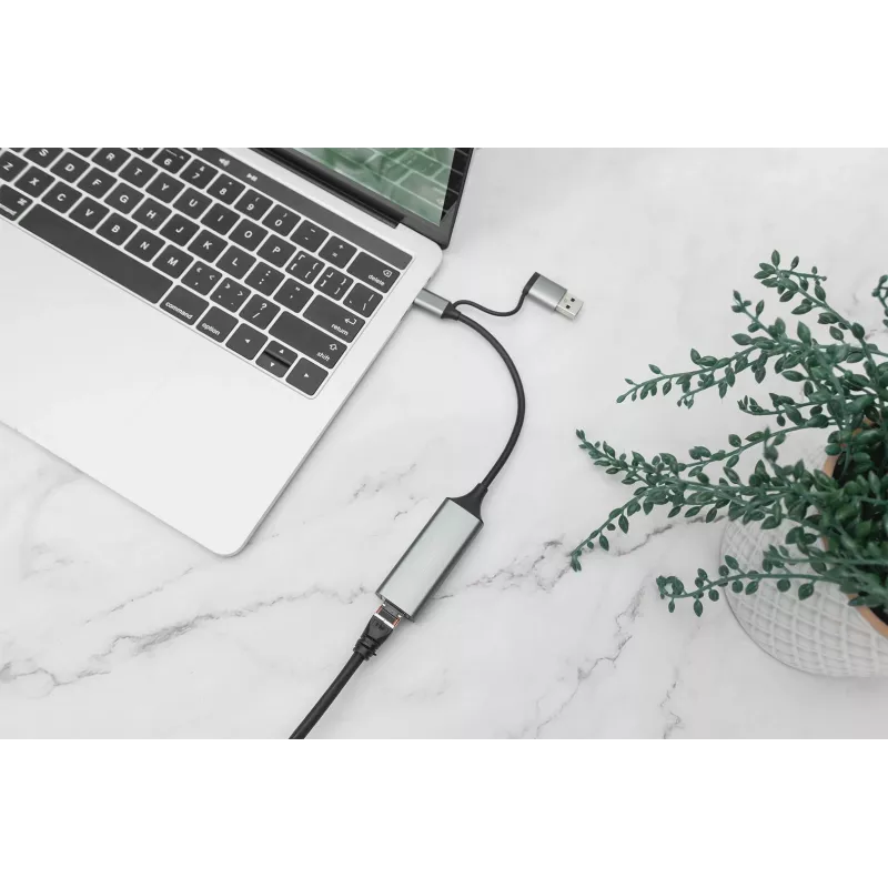 USB Type-C Gigabit eterneto adapteris Digitus DN-3028