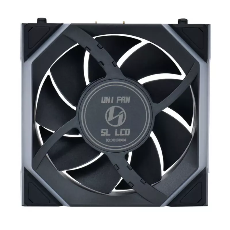 Ventiliatorius Lian Li UNI FAN SL Wireless LCD 120 juodas 3 vnt.