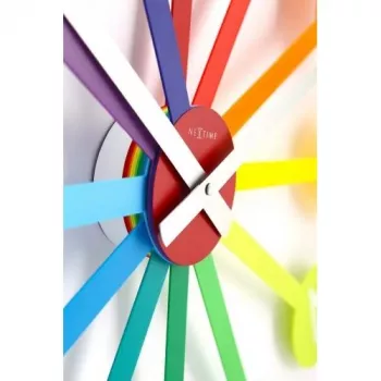 NeXtime klok 2995di Colour Guide, Ø 60 cm, sieninis, daugiaspalvis