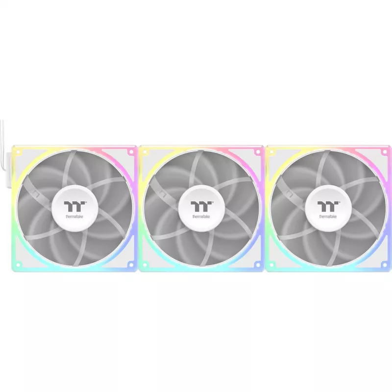 Aušinimo ventiliatorių rinkinys THERMALTAKE TOUGHFAN EX 140 ARGB Sync White — 140mm, 3 vnt. pakuotė
