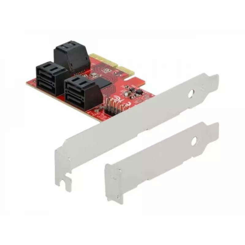 SATA PCI Express x4 kortelė DeLOCK 6 prievadai žemo profilio formos faktorius