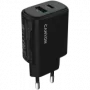 CANYON įkroviklis OnCharge 250 25W 1xPD 1xQC EU juodas
