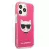 Karl Lagerfeld KLHCP13XTPECPI Iphone 13 Pro Max 6.7 kietas dėklas Fuchsia/FUSCHIA Choupette Head