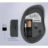 „Manhattan“ ergonominė belaidė pelė, dešiniarankiams, reguliuojama 800/1200/1600 dpi, 2,4 GHz (iki 10 m), šeši mygtukai su slinkties ratuku, kombinuotas USB-A ir USB-C imtuvas, juoda, AA baterija (pridedama), trejų metų garantija