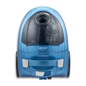 Bemaišis dulkių siurblys ZELMER ZVC032P Mėlynas 1200W, kompaktiškas cilindrinis dizainas
