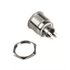 Vandalams atsparus mygtukinis jungiklis DimasTech PD197 25mm Sidabrinėline Ring