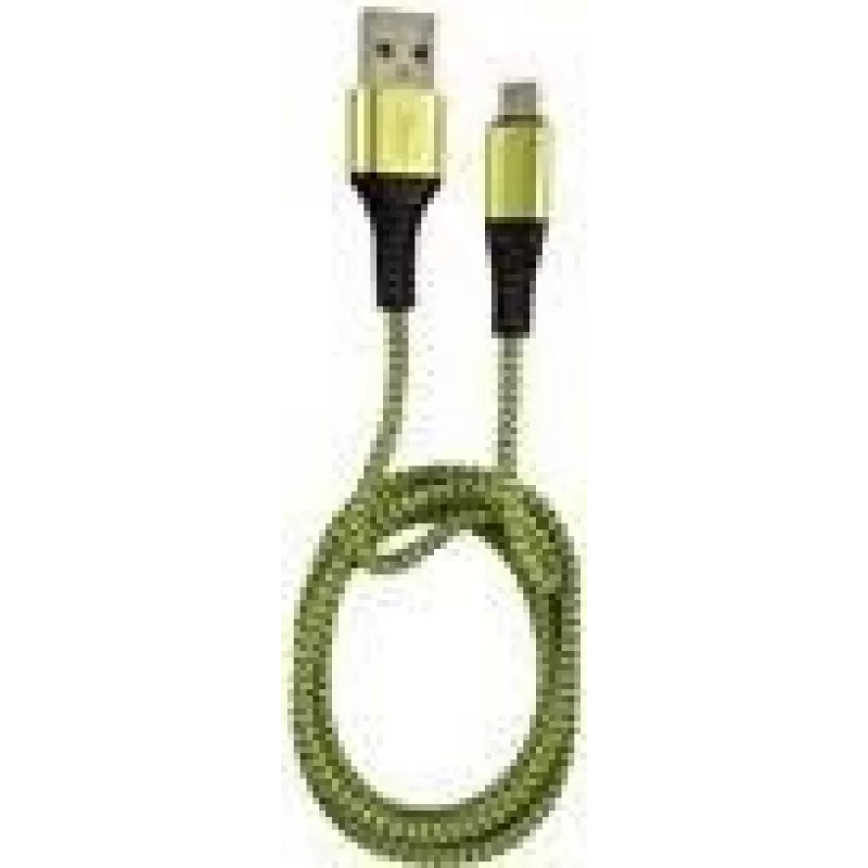 LC-POWER laidas USB-Micro-1M-7 1m juodas/žalias,USB A į Micro-USB (LC-C-USB-MICRO-1M-7)