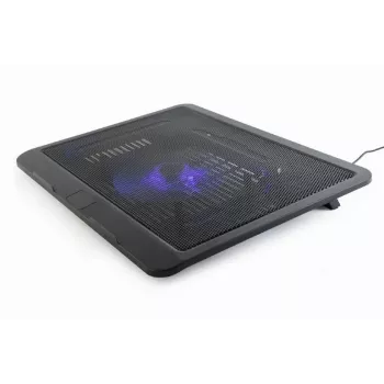 Nešiojamojo kompiuterio stovas Gembird NBS-1F15-04 iki 15 colių, juodas, ABS, 330×250×25 mm