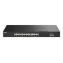 D-Link 28 prievadų „Gigabit“ sudedamas PoE+ išmanusis valdomas jungiklis su 4 x 10G SFP+ prievadais