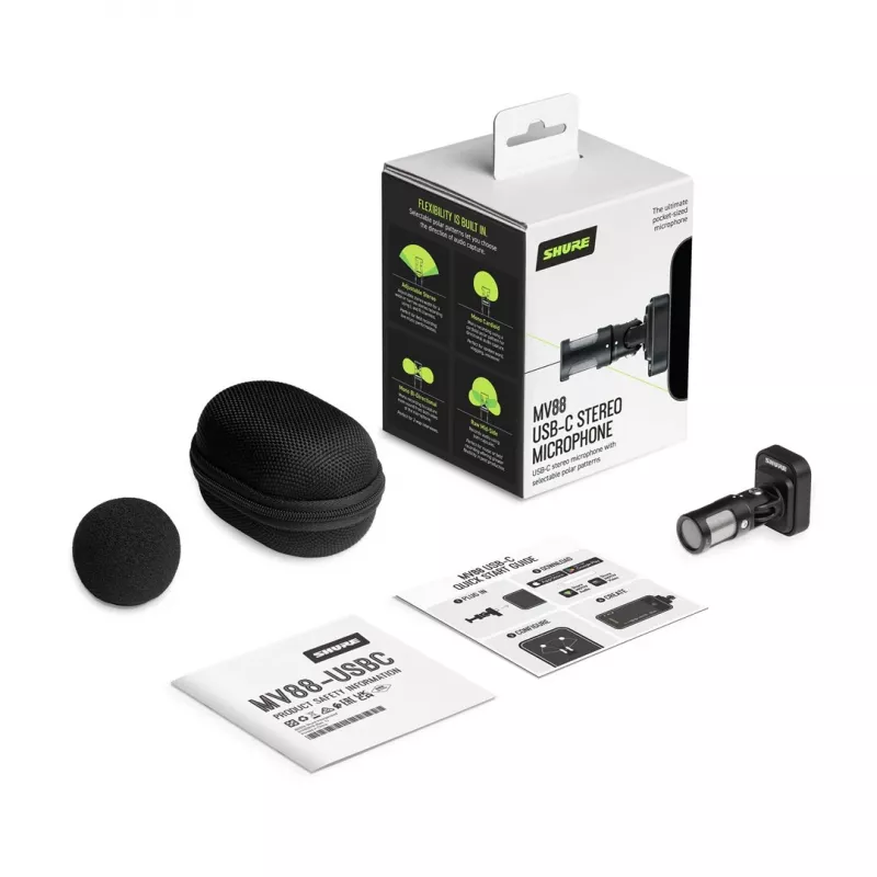 Shure MV88-USBC - stereo mikrofonas su USB-C jungtimi