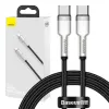 USB-C į USB-C kabelis Baseus CATJK-C01, USB 3.2 Gen 1, 1 m, juodas