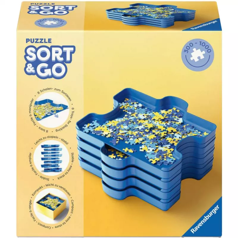 „Ravensburger“ laikymo sprendimas 12001674 su skyreliais ir nešiojama konstrukcija smulkiems daiktams rūšiuoti