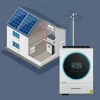 Qoltec, įtampos keitiklis, hibridinis saulės inverteris Off-Grid 4kVA 4kW 120A MPPT LCD Wi-Fi BMS Sinus