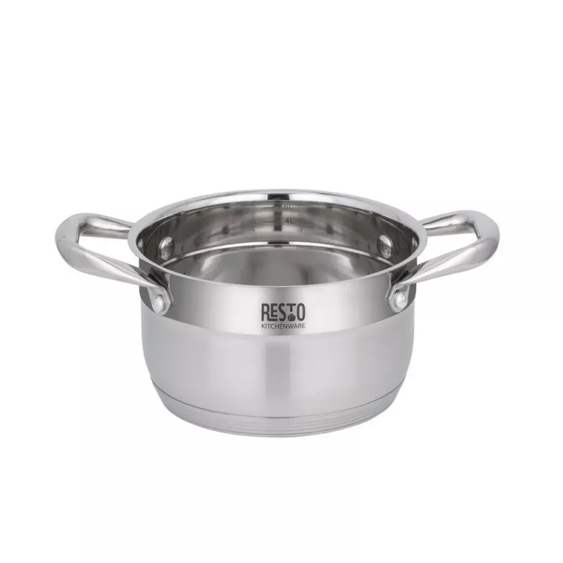 Apvalus nerūdijančio plieno puodas Resto Kitchenware Libra 1,9 L