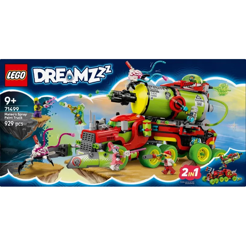 LEGO DREAMZZZ 71499 Mateo purškimo dažų sunkvežimis