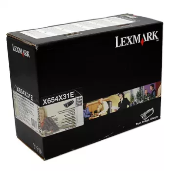 Lexmark X654X31E dažų kasetė, juoda, 15000 puslapių