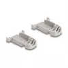 DELOCK D-Sub korpusas 9 kontaktų su guminiais tarpikliais, plastikinis, juodas/pilkas, 41,6×31,6×19,8 mm