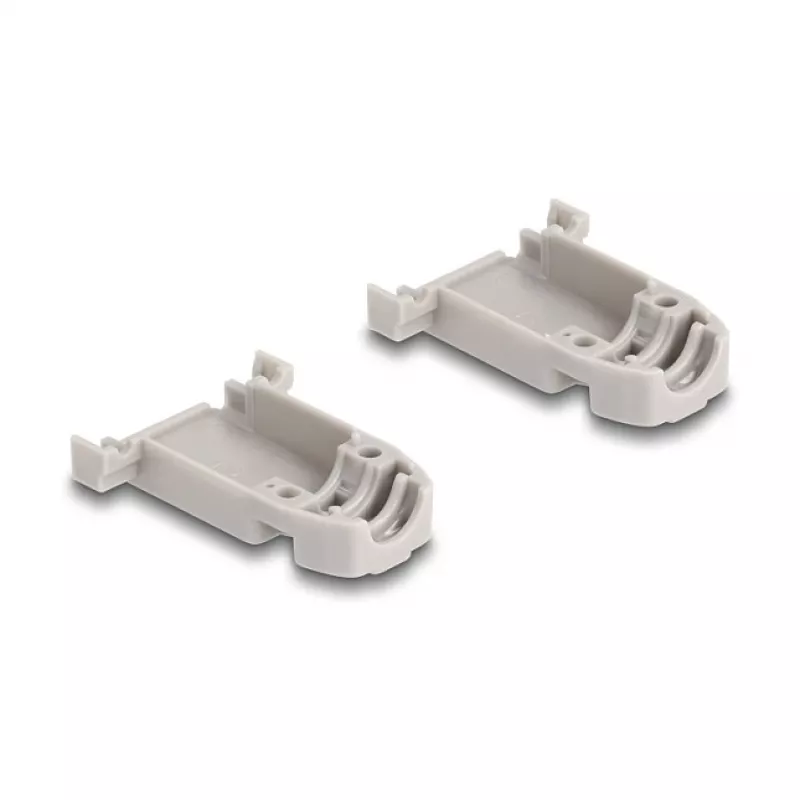DELOCK D-Sub korpusas 9 kontaktų su guminiais tarpikliais, plastikinis, juodas/pilkas, 41,6×31,6×19,8 mm