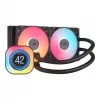 „Corsair iCUE LINK TITAN 240 RX LCD“ oro aušintuvas, 12 cm, juodas, 300–2100 RPM