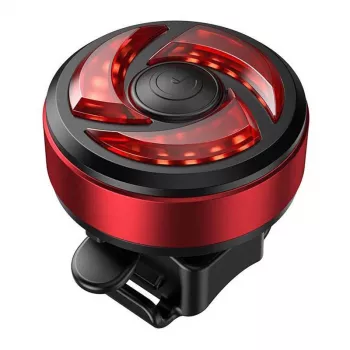 Galinis dviračio žibintas Superfire BTL02 USB, 330 mAh baterija, USB įkraunamas, galinis apsaugos žibintas