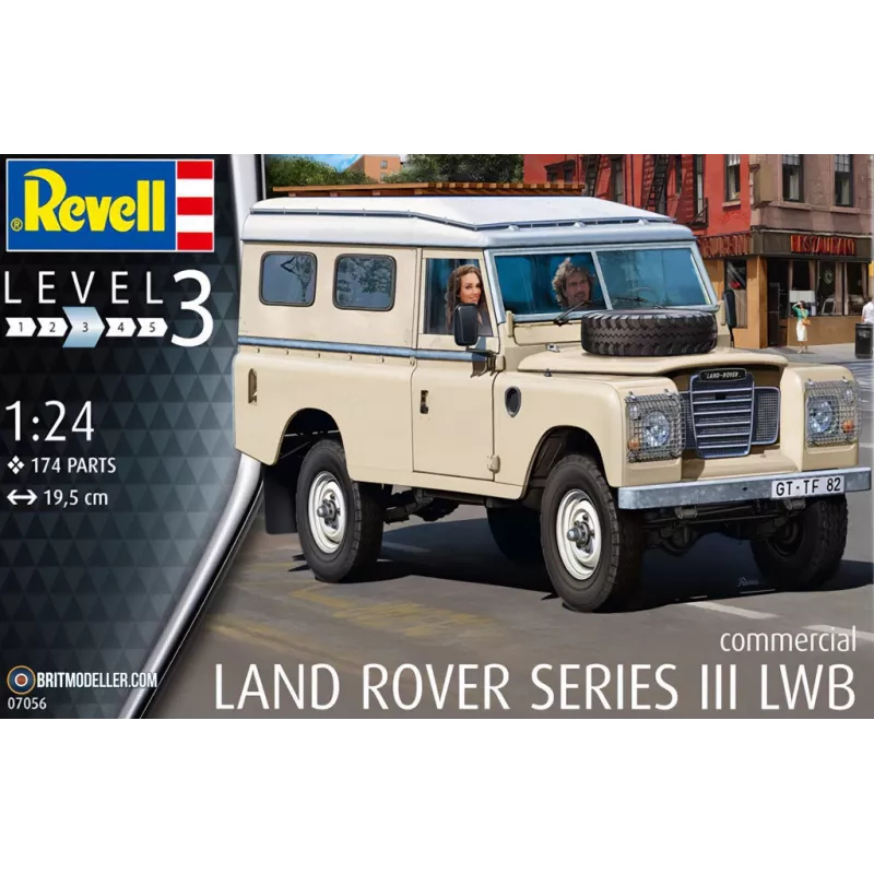 Plastikinis modelis Land Rover serija III LWB 1/24
