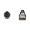 Tinklo kabelis DeLOCK M12 kabelis A koduotas 8 kontaktų kištukas į RJ45 kištukas PUR (TPU) 1 m