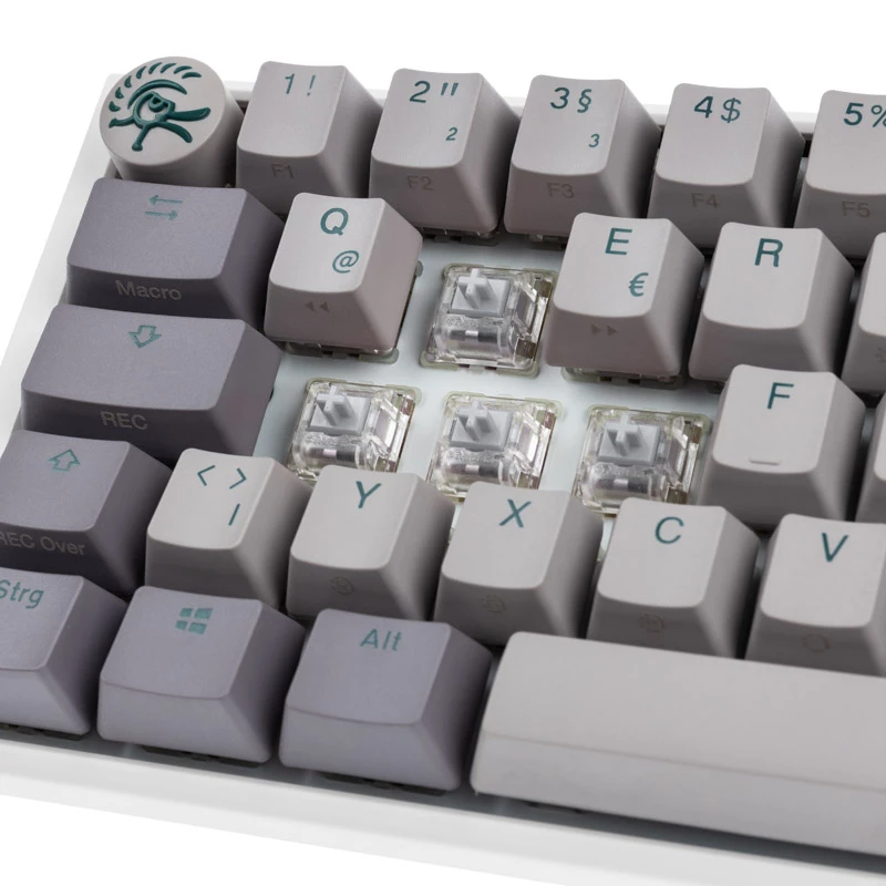 Ducky One 3 SF klaviatūra, žaidimų, USB, QWERTZ, vokiečių, pilka