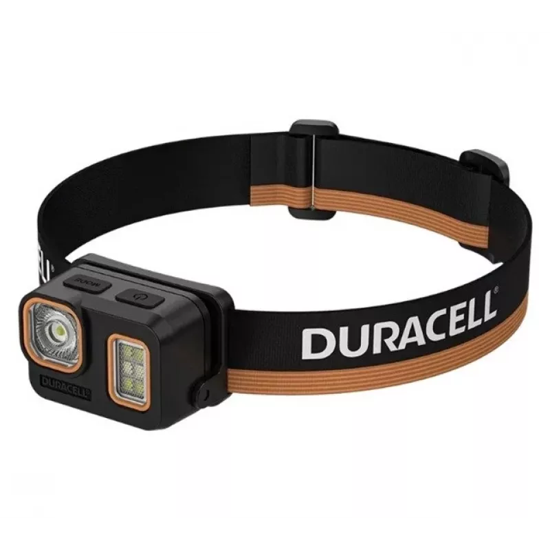 Duracell DH500R priekinis žibintuvėlis juodas, oranžinis