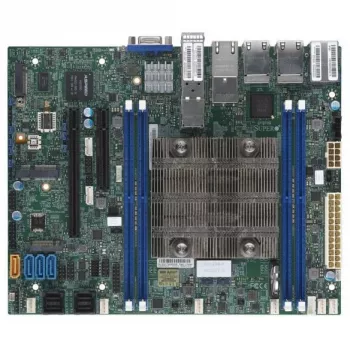 Supermicro - X11SDV-8C-TP8F - Pagrindinė plokštė - FlexATX - Intel Xeon D-2146NT USB 3.0 4 x Gigabit LAN 4 x 10 Gigabit LAN integruota grafika