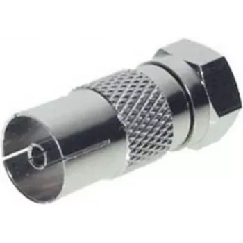 Adapter ShiverPeaks IEC lizdas į F kištukas modelis 85321-EC televizorių ir antenų jungtims
