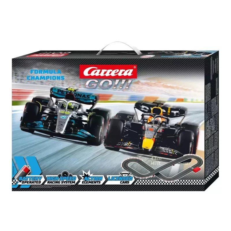 Slotinių automobilių rinkinys Carrera Formula Champions 4,3 m trasa – Carrera modelis 20063518