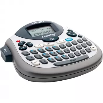 Etikečių spausdintuvas Dymo LetraTag LT-100T su QWERTZ klaviatūra, rankinis terminis etikečių spausdintuvas