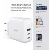 AUKEY PA-B6S White Omni a Mix GaN itin greitas sieninis