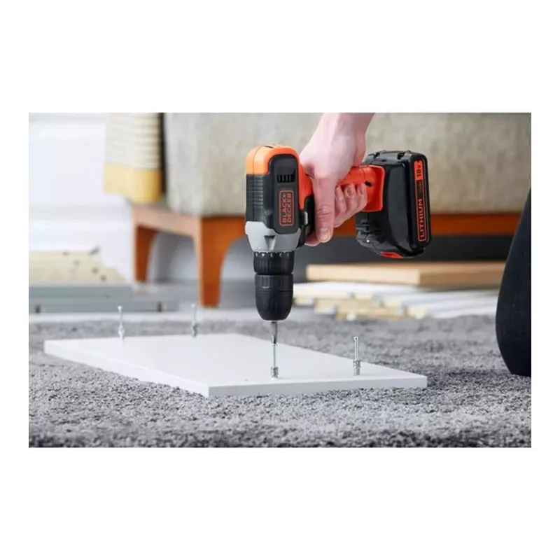 BLACK & DECKER | Belaidis gręžtuvas-suktuvas | BCD001C2-QW | 18 V | 2x1,5 Ah | Ličio