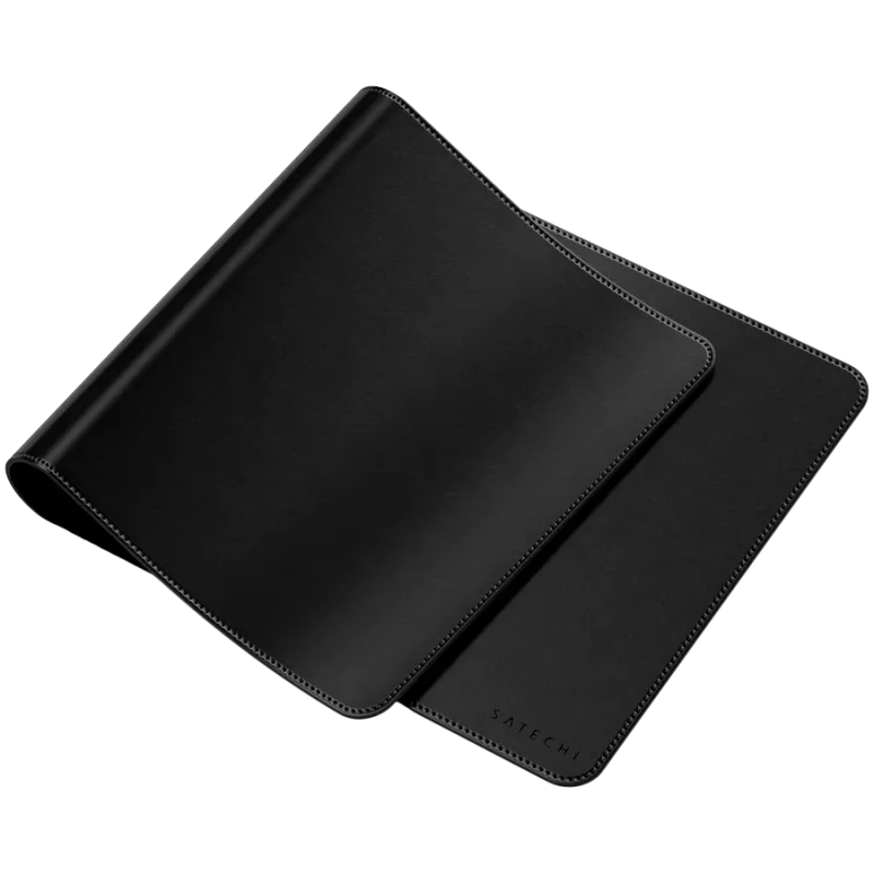 Stalinis kilimėlis Vegan Leather - juodas