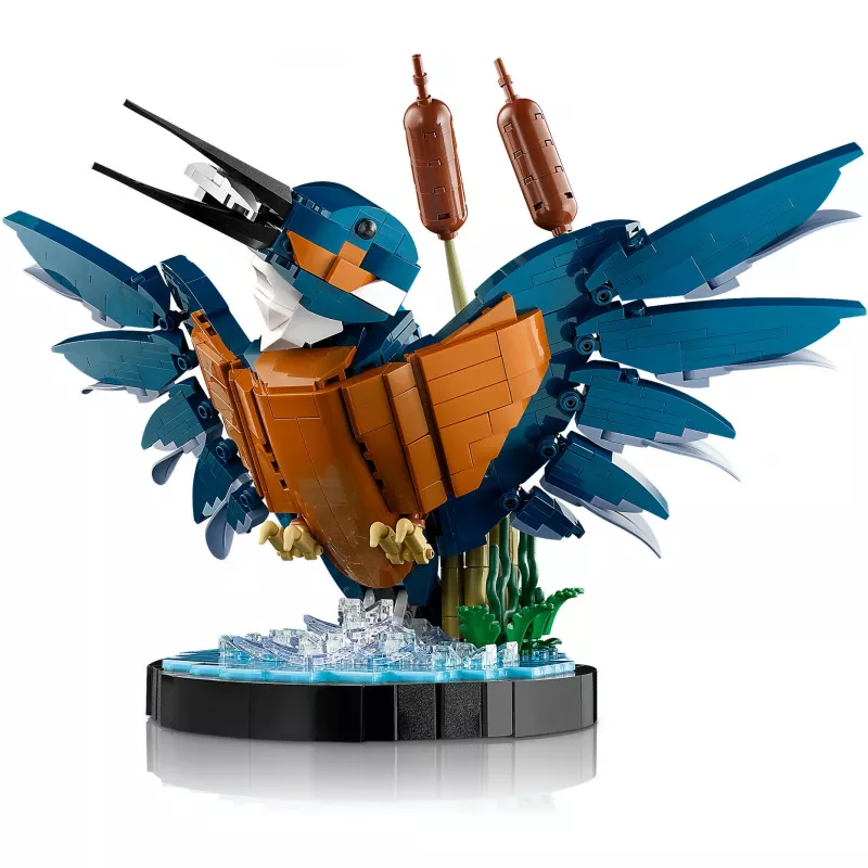 LEGO Icons Kingfisher Bird Set Model Building Kit for Adults to Build with Water Setting Display Stand Great Home and Office Desk Décor Valentine's