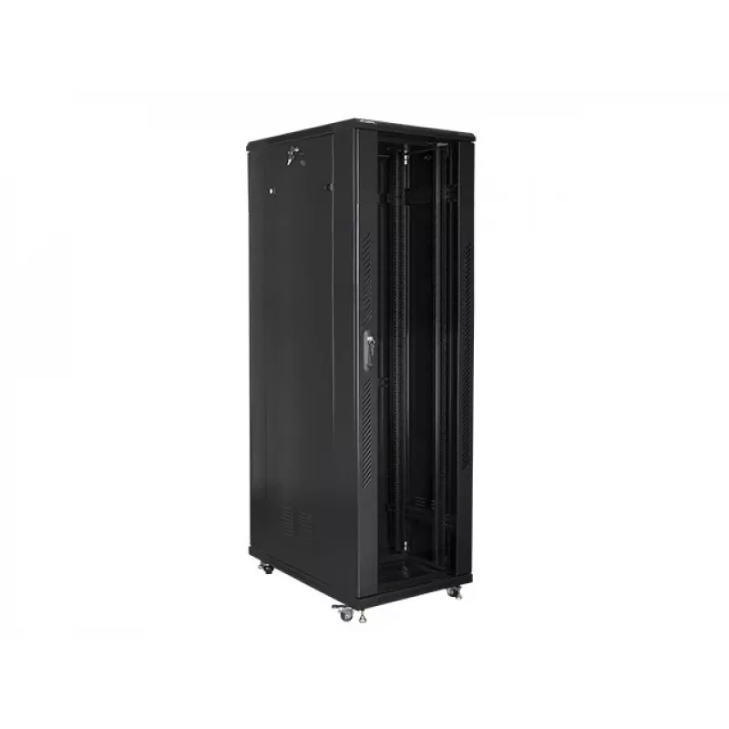Lanberg | Laisvai pastatoma 19 colių stelažo spinta 42U/800x1000 (plokščia pakuotė) | FF01-8042-12B | Juoda
