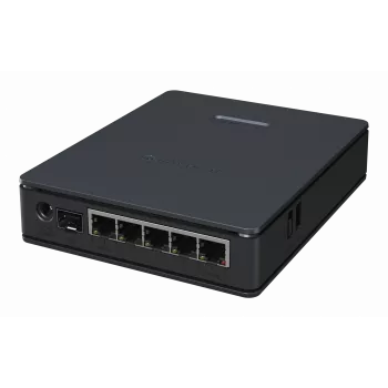 Maršrutizatorius MikroTik hAP ax S — dviejų dažnių 2,4/5 GHz, 1800 Mbit/s, 5x Ethernet (įsk. 2,5G), PoE, juodas