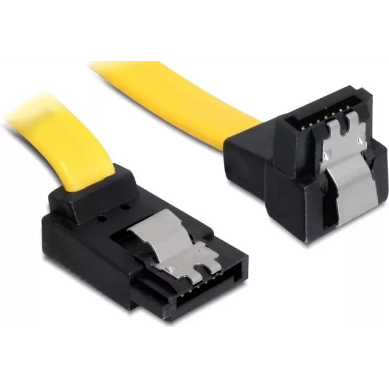 SATA laidas kištukas/kištukas DeLOCK 82819 0,2 m geltonas