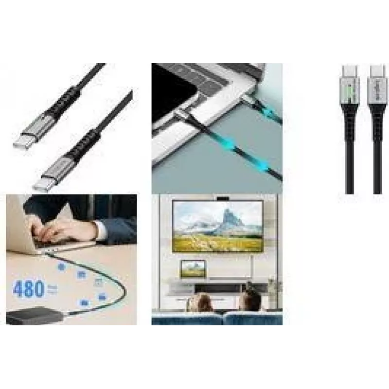 Logilink CU0425 USB laidas, juodas
