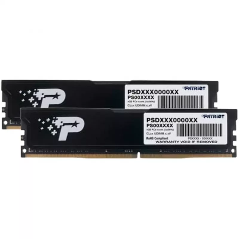 DIMM 16 GB DDR4-3200 (2x 8 GB) Dual-Kit, atmintis juoda, PSD416G3200K, Signature Line