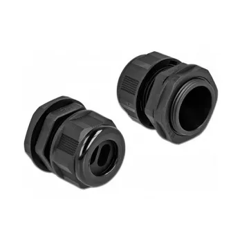 Kabelių sandariklis DeLOCK 60393 juodas plastikinis 2 vnt.