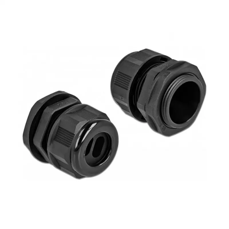 Kabelių sandariklis DeLOCK 60393 juodas plastikinis 2 vnt.