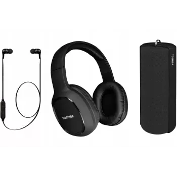 Ausinės Toshiba Triple Pack HSP-3P19-II Juoda