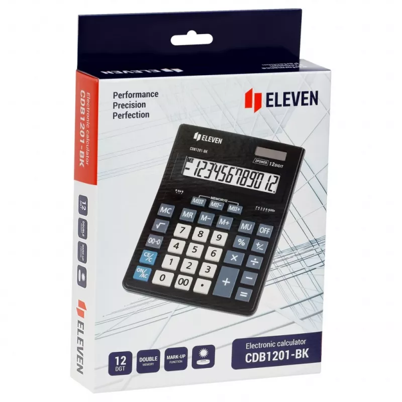 Skaičiuotuvas biurui Eleven CDB1201-BK (EU)
