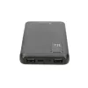 Išorinė baterija Extralink EPB-098B 10000 mAh, LiPo, 2× USB-A + 1× USB-C, juoda