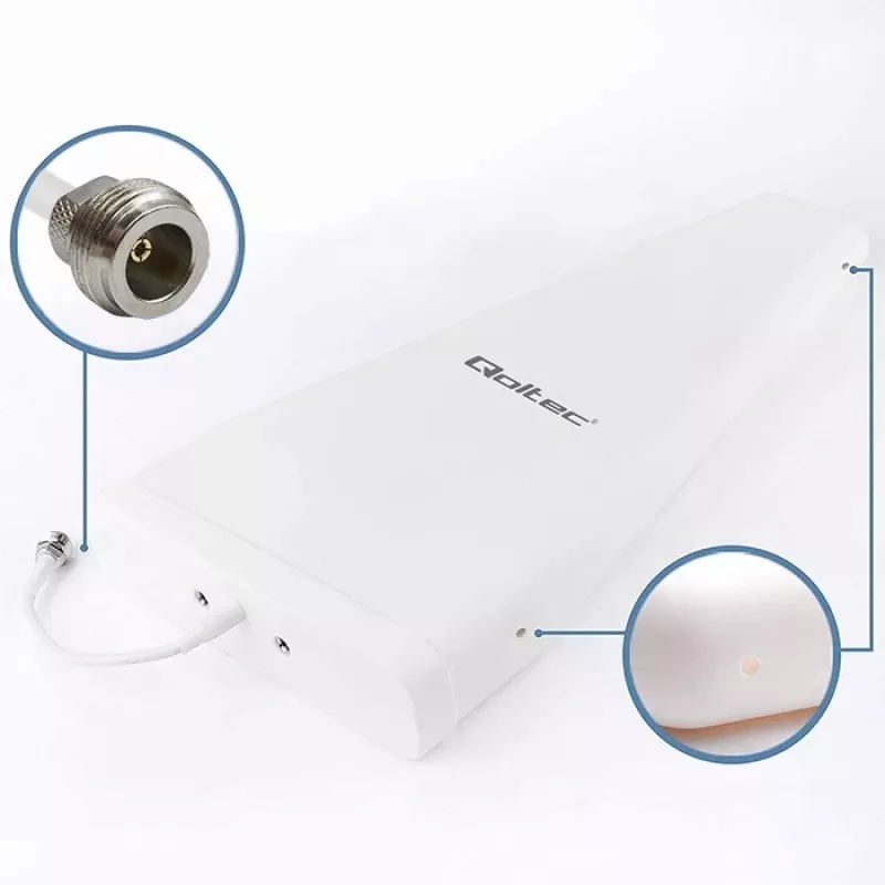 Qoltec 57043 4G LTE DUAL antena | 14dBi | įvairiakryptė | lauko