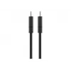 Wentronic goobay - USB laidas - USB-C (kištukas) į USB-C (kištukas) - USB2.0 3 A - 0,5 m - Juoda (66316)