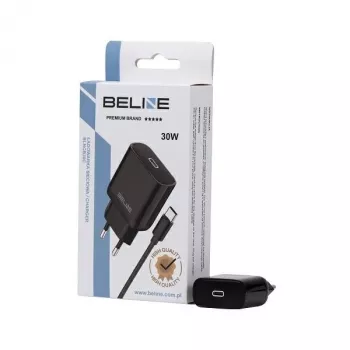 Beline Beli02176 30 W USB-C įkroviklis su USB-C kabeliu, juodas